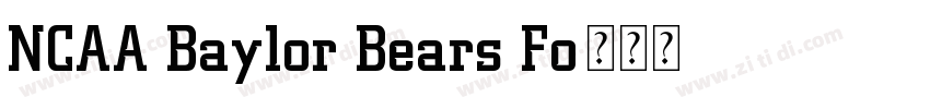 NCAA Baylor Bears Fo字体转换